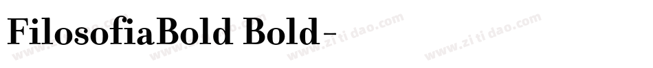 FilosofiaBold Bold字体转换
